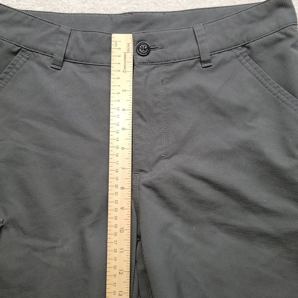 Columbia Mens Cargo Shorts Gray Omni-Shade UPF Regular Fit Size 32 11 Inseam